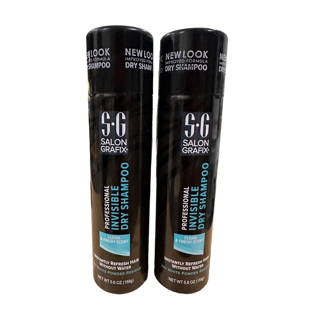 SG Salon Grafix Professional Invisible Dry Shampoo 5.6 oz Lot of 2